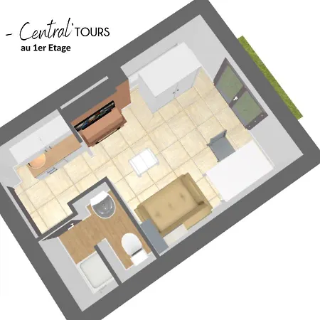 1# Central'Tours Terracotta- Hypercentre Exterior foto